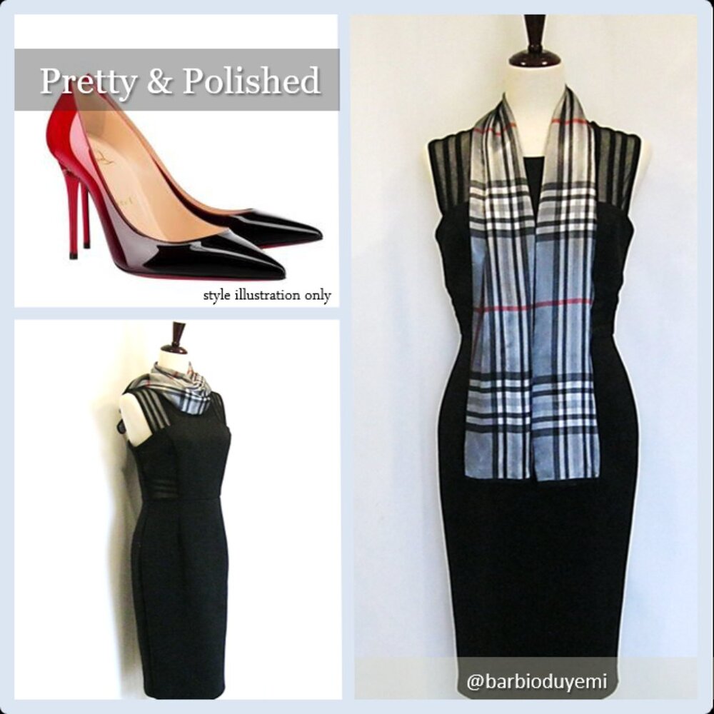 Black dress w/ peekaboo mesh